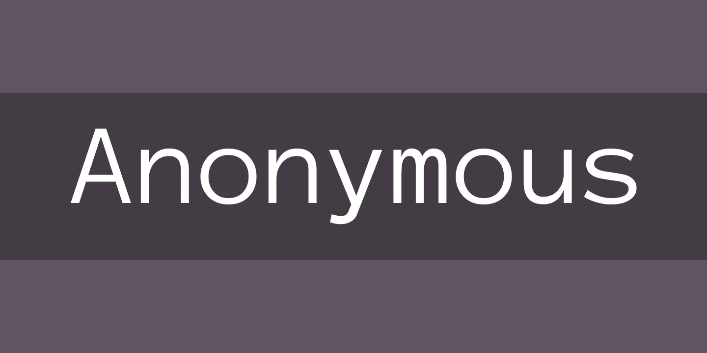 Anonymous